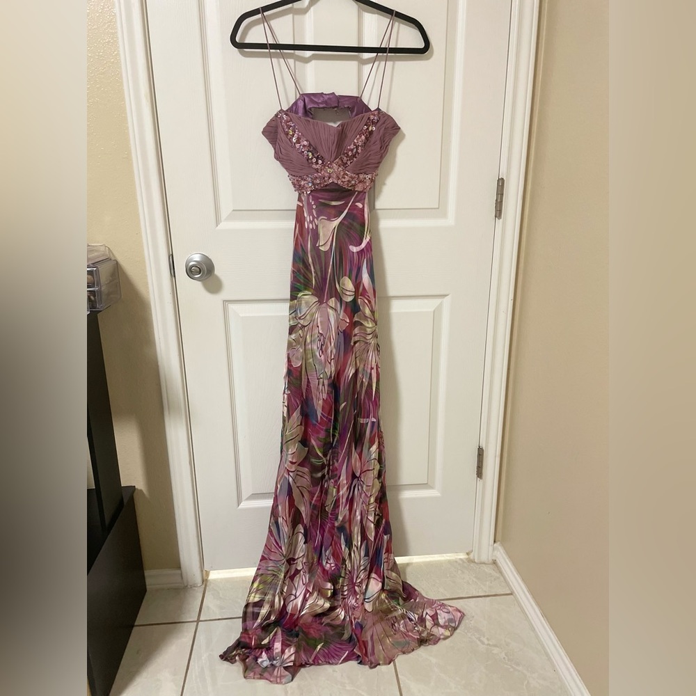 Purple Sequence Maxi Dress